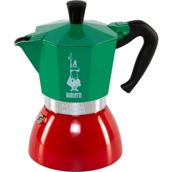 Bialetti Moka Induction Italia Stovetop Espresso Maker, 6 Cups