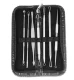 Tools Spoon UNO Vidal Loop for Cleaning the Face, Removing Blackheads and Comedones, 7 pcs. + Case