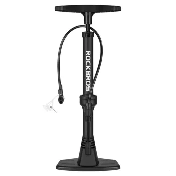 Rockbros 42510001001 Floor Bicycle Pump, Black