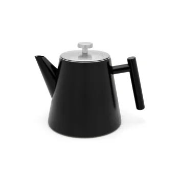 Leopold Vienna Oslo Teapot 1L Double-Walled, Matte Black