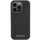 Guess Leather 4G Stamped case for iPhone 15 Pro - black