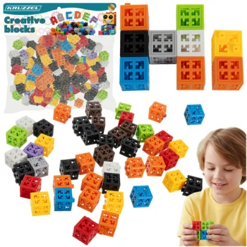 Kruzzel Creative Building Blocks Construction Toy 26377, 160 Pieces