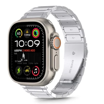 Tech-Protect Stainless Steel Strap for Apple Watch 44 / 45 / 46 / 49 mm, Silver