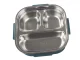 Lunch Box with Compartments and Cutlery, Blue, 1000ml