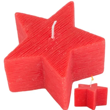 Scented Christmas Star Candle, Assorted Colors
