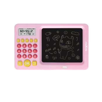 Maxlife MXWB-01 Creative Writing Drawing Graphic Board Tablet with Calculator + Stylus, Pink