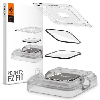 Apple Watch 7 (45 mm) Spigen "EZ FIT" Tempered Glass Screen Protector 2 pcs.