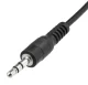 3.5mm (miniJack) to 3.5mm (miniJack) Audio Cable, 1m, Black