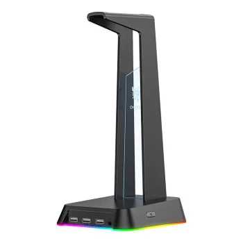 Headphone Stand ONIKUMA ST-2 with USB Hub and RGB Lighting, Black