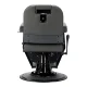 Barber Chair Gabbiano Bruno Grey with Grey Base