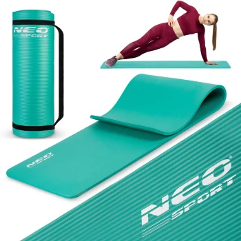 Neo-Sport 192301 Thick Fitness Mat 183x60cm, Turquoise