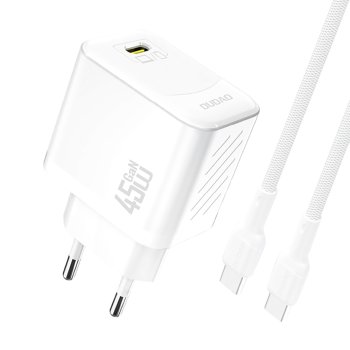 Dudao A28C 45W GaN Wall Charger + USB-C Cable - White