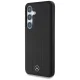 Mercedes Leather Debossed Lines MagSafe Case for Samsung Galaxy S25 - Black