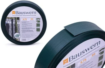 Fence Privacy Strip Bauswern 50 x 0.0475 m, 700 g/m², RAL 6005, Green