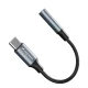 Wozinsky WACM-01 USB-C to 3.5mm Mini Jack Audio Adapter - Black