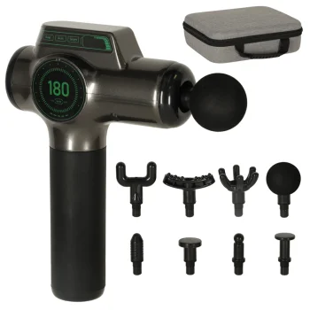 Massage Gun with LED Display and 8 Heads KX3713