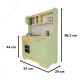 Children Kids Toy Wooden Kitchen With Accessories, 86cm