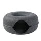 Cat tunnel bed, 50 cm, dark grey