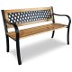 Garden Bench with Backrest Sofotel Elion 125x77x49 cm