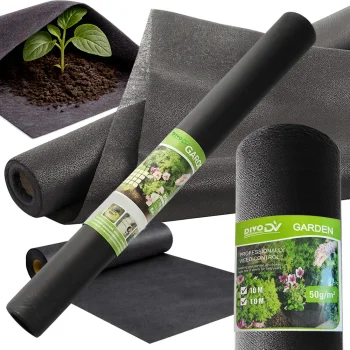 Thick Black Agrotextile 50g 1x10m Anti-Weed Mulching Mat