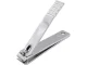 Strong steel nail clipper for manicure, chrome