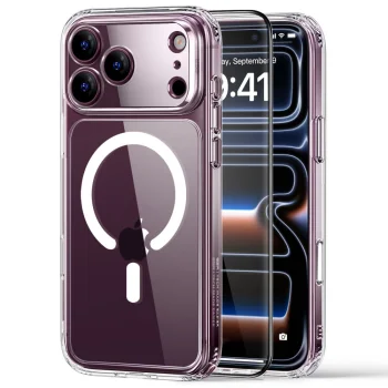 ESR Classic Hybrid MagSafe Case and Tempered Glass for iPhone 18 Pro / 17 Pro - Clear