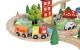 Wooden Children Toy Railway Train Track Car Road, 88 elements