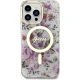Guess iPhone 14 Pro Case Flower MagSafe, Transparent