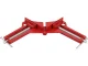 Right Angle Corner Clamp 75 mm with Two Spindles, Metal Woodworking Vise, Red