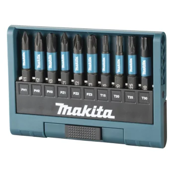 Makita E-12011 Impact Black Screwdriver Bit Set, 10 pcs, 50 mm