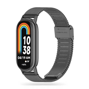 Tech-Protect MilaneseBand Strap for Xiaomi Smart Band 8 / 8 NFC, Black