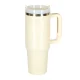 Thermal Mug with Straw and Handle, 1200ml, Cream
