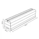Maclean MC-863 Air Conditioner / Heat Pump Floor Mount Base, 450mm, 100kg, 2 Pcs