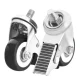 Castor Wheel Set for Electric Chairs BASIC, LUX (4 pcs)