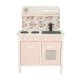 Children\'s Wooden MDF Kitchen Lulilo FLoro with Dishes 82cm, Pink