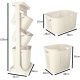 Floor Standing Three Deck Organizer Storage Baskets for Bathroom Kitchen on Wheels |