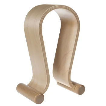 Maclean MC-815O Wooden Headphone Stand, Light Oak