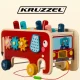 Kruzzel 4-in-1 Wooden Elephant Hammer Toy with Educational Games