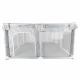 Folding Baby Playpen and Playground, 120x120 cm, Grey/White