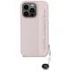 Karl Lagerfeld iPhone 15 Pro Max Case Saffiano Rhinestones & Charm, Pink