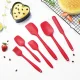 Kitchen Utensil Set, 6 Pieces, Silicone, Red