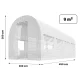 Plonos 4972-F Garden Greenhouse Foil 2x4.5m (9m2), White