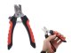 Professional Dog and Cat Nail Clippers with Safety Guard and Lock, Black and Red