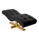 Professional Eyelash Extension Bed Sillon Corona Gold Base, Black