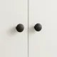 Ruhhy 25679 Furniture Knobs, Matte Black, 10 pcs
