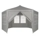 Garden Gazebo Event Pavilion with Windows MultiGarden 2x2x2 m, grey