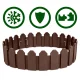 Plonos Garden Edging 2.4 m, Brown