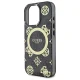Guess iPhone 16 Pro Case IML Peony On 4G Background MagSafe, Black