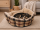 Soft Dog Bed for Small Medium Dogs Fluffy Calming Pet Bed with Removable Cushion