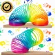 Rainbow Magic Spring Toy for Kids with Emojis, 6.5 cm